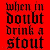 When In Doubt Drink A Stout Oktoberfest Funny Santa Hat thumb 1