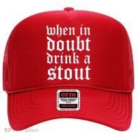 When In Doubt Drink A Stout Oktoberfest Funny Hat thumb 0