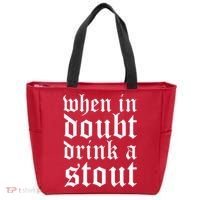 When In Doubt Drink A Stout Oktoberfest Funny Tote Bag thumb 0