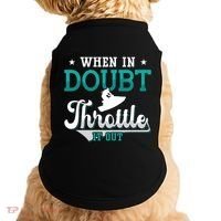 When In Doubt Throttle It Out Jet Ski Ride Jet Skiing Jetski Gift Doggie Tank thumb 0