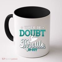 When In Doubt Throttle It Out Jet Ski Ride Jet Skiing Jetski Gift Coffee Mug thumb 0