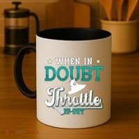 When In Doubt Throttle It Out Jet Ski Ride Jet Skiing Jetski Gift Coffee Mug thumb 4
