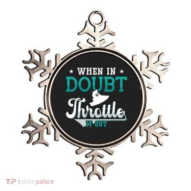 When In Doubt Throttle It Out Jet Ski Ride Jet Skiing Jetski Gift Ornament