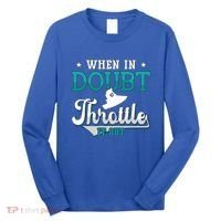 When In Doubt Throttle It Out Jet Ski Ride Jet Skiing Jetski Gift Long Sleeve Shirt thumb 0