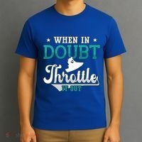 When In Doubt Throttle It Out Jet Ski Ride Jet Skiing Jetski Gift T-Shirt thumb 3