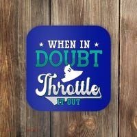 When In Doubt Throttle It Out Jet Ski Ride Jet Skiing Jetski Gift Coaster thumb 0
