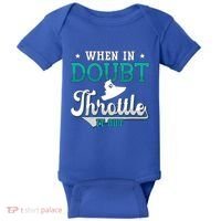 When In Doubt Throttle It Out Jet Ski Ride Jet Skiing Jetski Gift Baby Bodysuit thumb 0