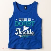 When In Doubt Throttle It Out Jet Ski Ride Jet Skiing Jetski Gift Tank Top thumb 2