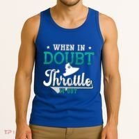 When In Doubt Throttle It Out Jet Ski Ride Jet Skiing Jetski Gift Tank Top thumb 3