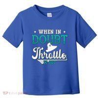 When In Doubt Throttle It Out Jet Ski Ride Jet Skiing Jetski Gift Toddler T-Shirt thumb 0