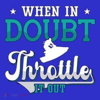 When In Doubt Throttle It Out Jet Ski Ride Jet Skiing Jetski Gift Women's Long Sleeve Shirt thumb 2