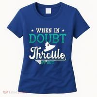 When In Doubt Throttle It Out Jet Ski Ride Jet Skiing Jetski Gift Women's T-Shirt thumb 0