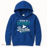 When In Doubt Throttle It Out Jet Ski Ride Jet Skiing Jetski Gift Kids Hoodie thumb 0