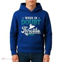 When In Doubt Throttle It Out Jet Ski Ride Jet Skiing Jetski Gift Kids Hoodie thumb 4