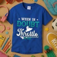 When In Doubt Throttle It Out Jet Ski Ride Jet Skiing Jetski Gift Kids T-Shirt thumb 3