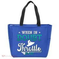When In Doubt Throttle It Out Jet Ski Ride Jet Skiing Jetski Gift Tote Bag thumb 0