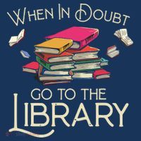 When In Doubt Go To The Library Readers Gift Coaster thumb 2