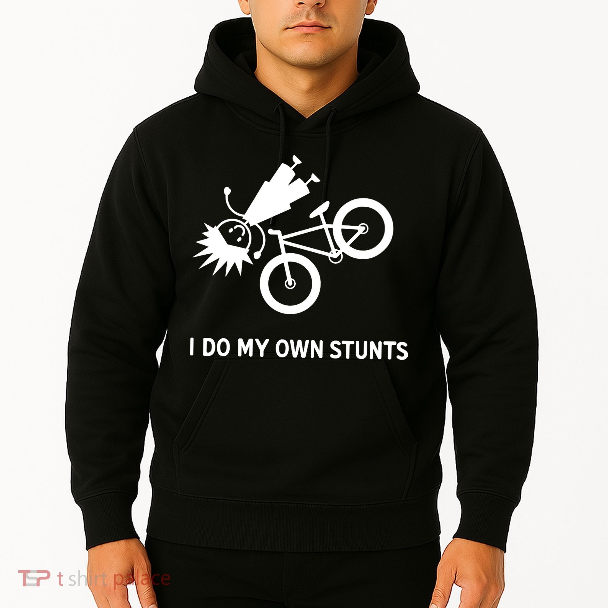 Wo I Do My Own Stunts Bicycle Hoodie