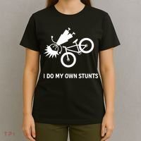 Wo I Do My Own Stunts Bicycle T-Shirt thumb 4