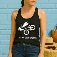 Wo I Do My Own Stunts Bicycle Women's Tank Top thumb 2