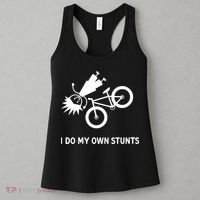Wo I Do My Own Stunts Bicycle Women's Tank Top thumb 3