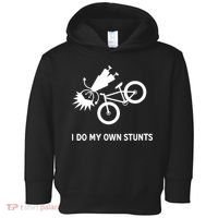 Wo I Do My Own Stunts Bicycle Toddler Hoodie thumb 0