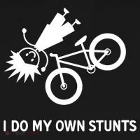 Wo I Do My Own Stunts Bicycle Toddler Hoodie thumb 2