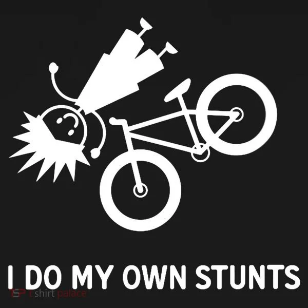 Wo I Do My Own Stunts Bicycle Toddler Hoodie