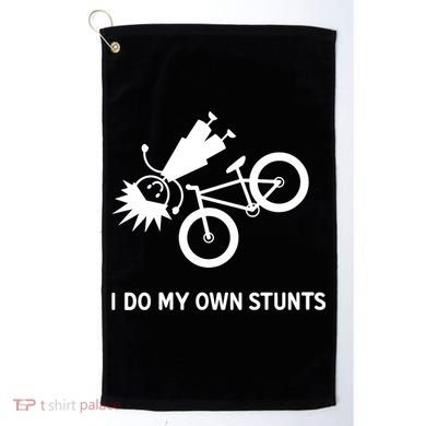 Wo I Do My Own Stunts Bicycle Golf Towel