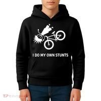 Wo I Do My Own Stunts Bicycle Kids Hoodie thumb 4