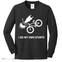 Wo I Do My Own Stunts Bicycle Kids Long Sleeve Shirt thumb 0