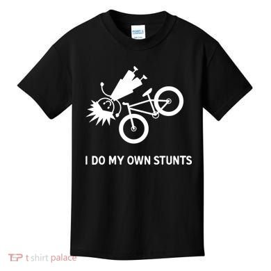 Wo I Do My Own Stunts Bicycle Kids T-Shirt