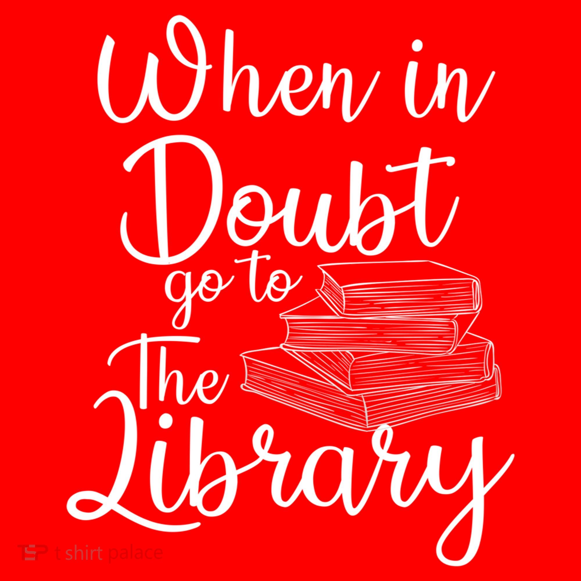 When In Doubt Go To The Library For Readers , Bookworm Doggie Tank
