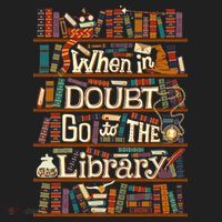 When In Doubt Go To The Library For Lovers Book Women's Sweatshirt thumb 2