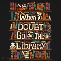 When In Doubt Go To The Library For Lovers Book Backpack thumb 2