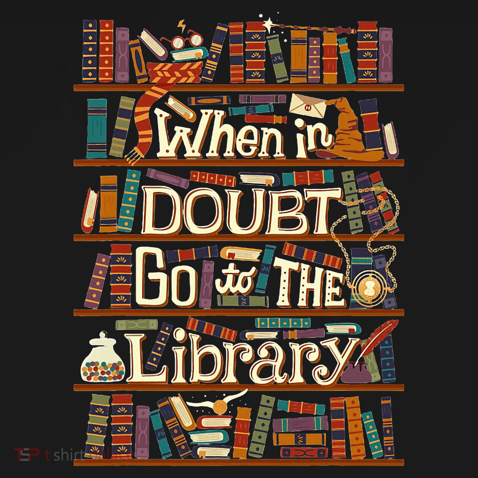 When In Doubt Go To The Library For Lovers Book Backpack