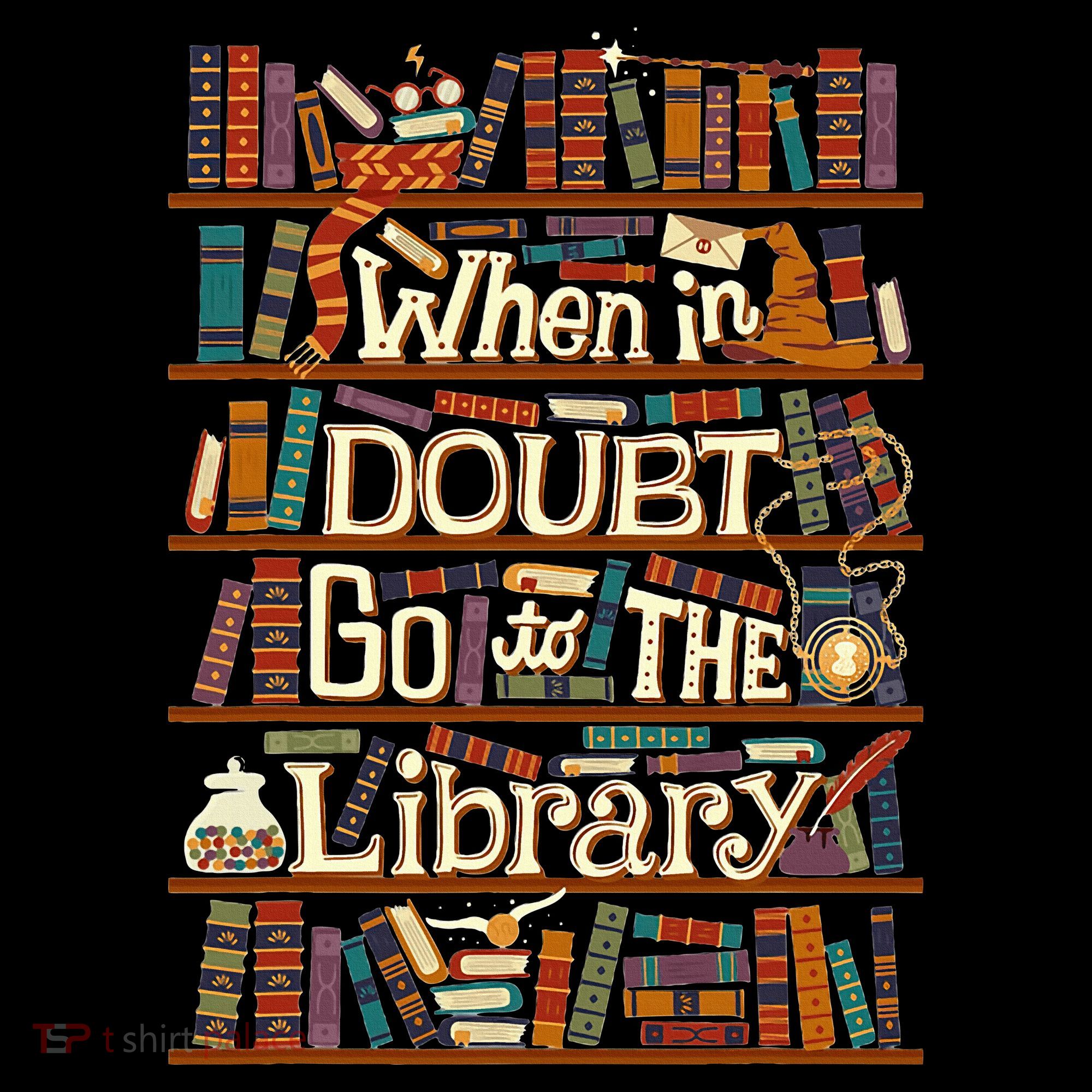 When In Doubt Go To The Library For Lovers Book Women's Hoodie
