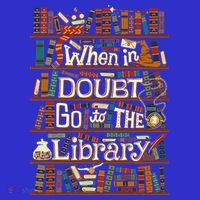 When In Doubt Go To The Library For Lovers Book Hoodie thumb 7