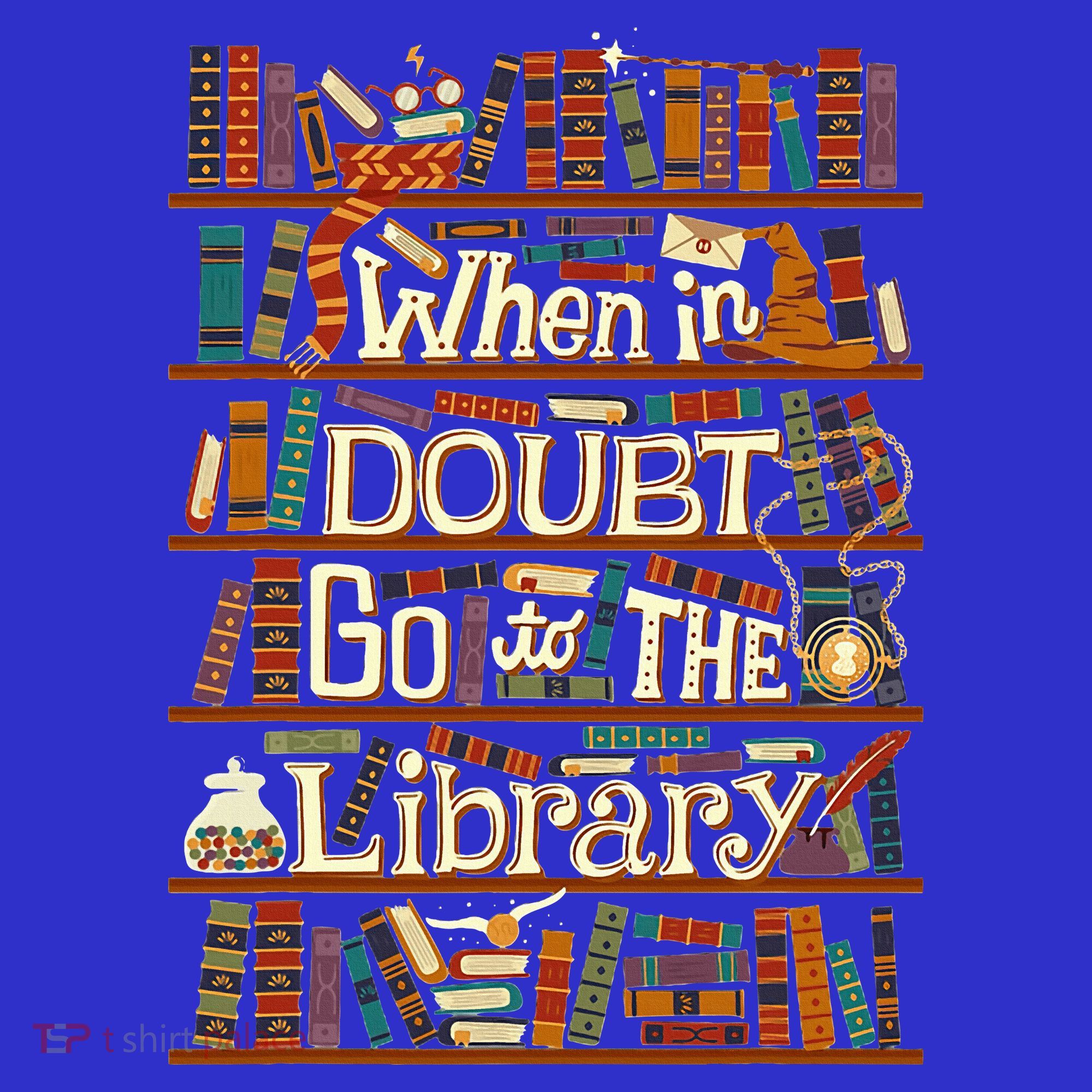When In Doubt Go To The Library For Lovers Book Hoodie