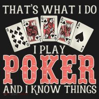 What I Do I Play Poker And I Know Things Card Gambler Women's Hoodie thumb 2