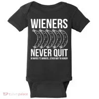 Wieners Never Quite Baby Bodysuit thumb 0