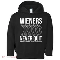 Wieners Never Quite Toddler Hoodie thumb 0