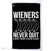 Wieners Never Quite Golf Towel thumb 0