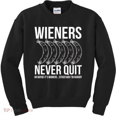 Wieners Never Quite Kids Sweatshirt