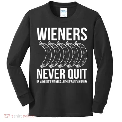 Wieners Never Quite Kids Long Sleeve Shirt