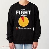 Will I Fight Today Taekwondo Player Martial Arts Tkd Gift Women's Sweatshirt thumb 0