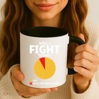 Will I Fight Today Taekwondo Player Martial Arts Tkd Gift Coffee Mug thumb 3