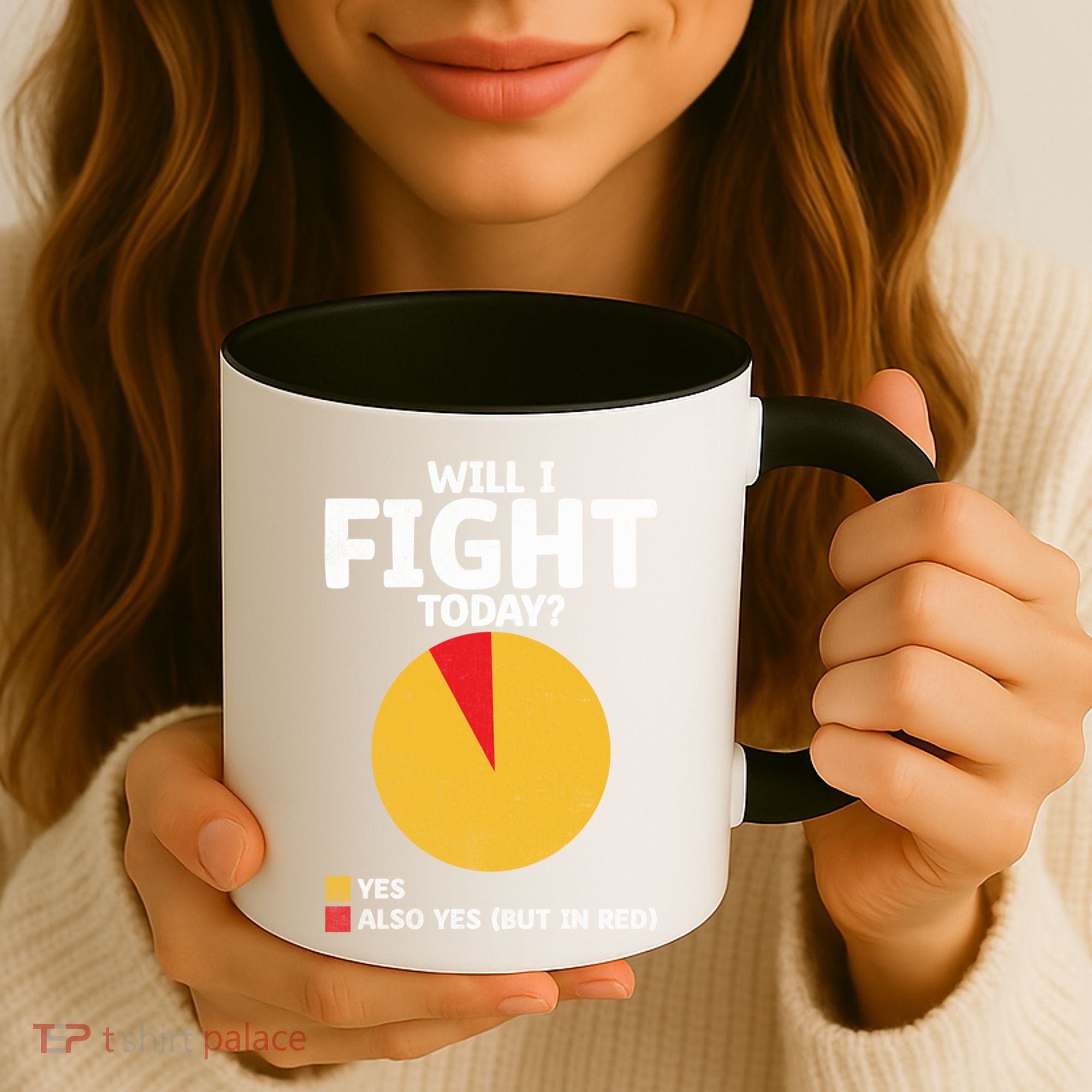 Will I Fight Today Taekwondo Player Martial Arts Tkd Gift Coffee Mug