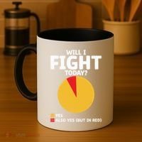Will I Fight Today Taekwondo Player Martial Arts Tkd Gift Coffee Mug thumb 4