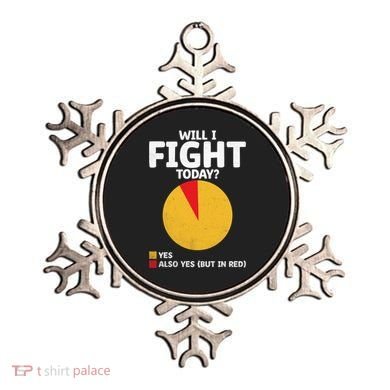 Will I Fight Today Taekwondo Player Martial Arts Tkd Gift Ornament